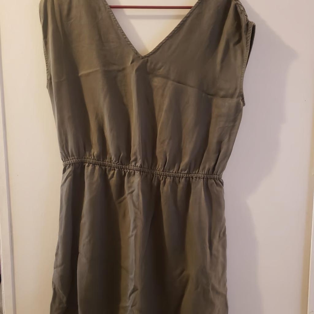 Womens universal thread olive green knee length dress medium